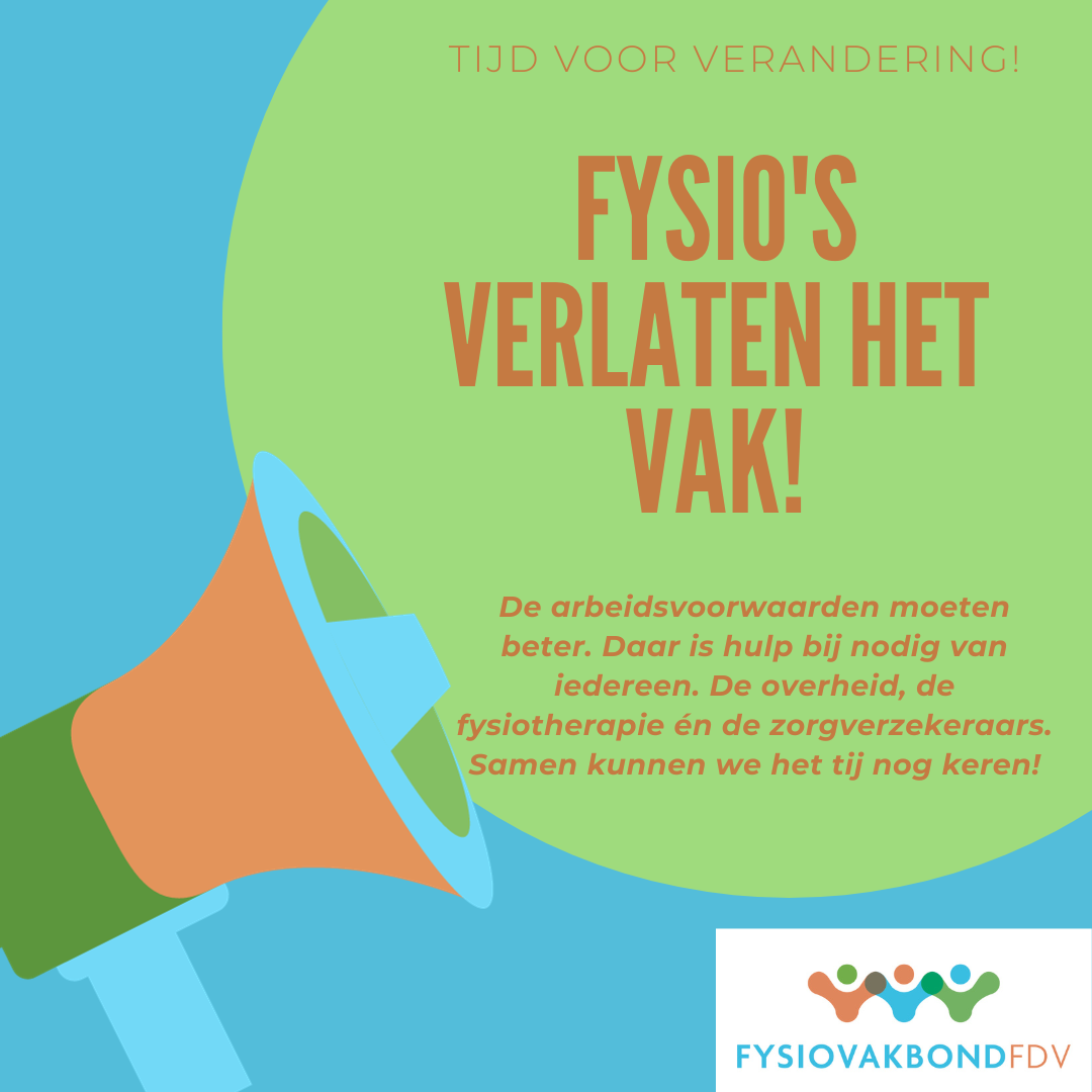 Fysiovakbond FDV, WVF en KNGF vragen aandacht voor arbeidsmarktproblemen fysiotherapie